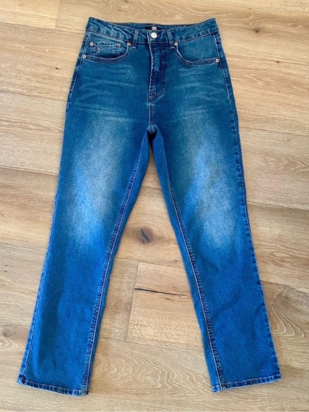 Frye High Rise Straight Leg Jeans